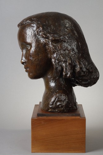 XXe siècle - Buste de fillette - Paul BELMONDO (1898-1982)