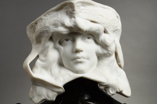 Sarah Bernhardt - Paul François BERTHOUD (1870-1939) - Sculpture Style Art nouveau
