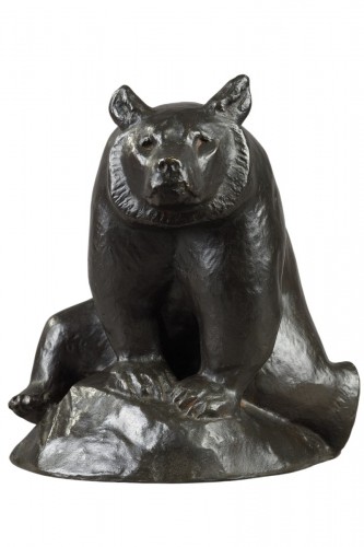 Ours des Pyrénées assis - Georges GUYOT (1885-1972)
