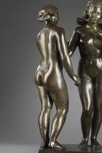 Les Trois Grâces - Alfred JANNIOT (1889-1969) - Sculpture Style Art Déco