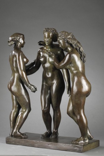 Les Trois Grâces - Alfred JANNIOT (1889-1969) - Art Déco