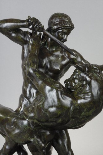 Sculpture  - Theseus slaying the Minotaur - Antoine-Louis BARYE (1796-1875)