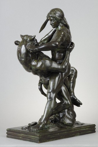 19th century - Theseus slaying the Minotaur - Antoine-Louis BARYE (1796-1875)