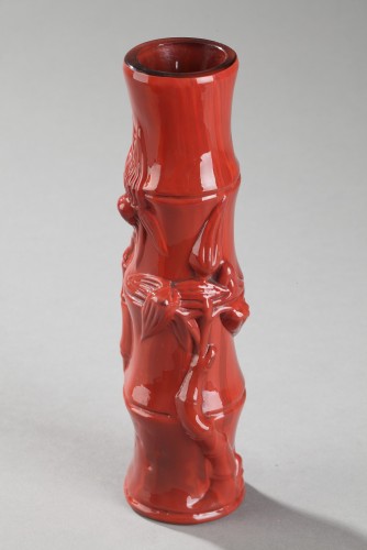Vase "Bambou" - Ernest LEVEILLE (1841–1913) - Galerie Tourbillon