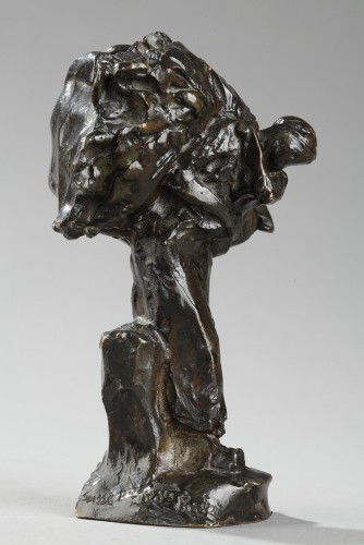 Femme rapportant de l’herbe - Aimé-Jules DALOU (1838-1902) - Sculpture Style 