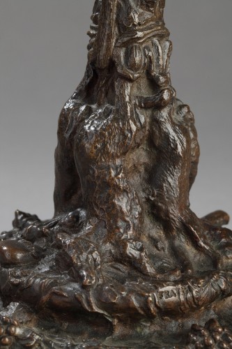 XIXe siècle - Paire de candélabres aux singes - Christophe FRATIN (1801-1864)