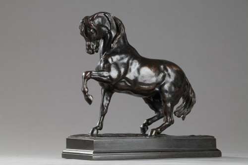 Sculpture Sculpture en Bronze - Cheval Turc - Antoine-Louis BARYE (1796-1875)