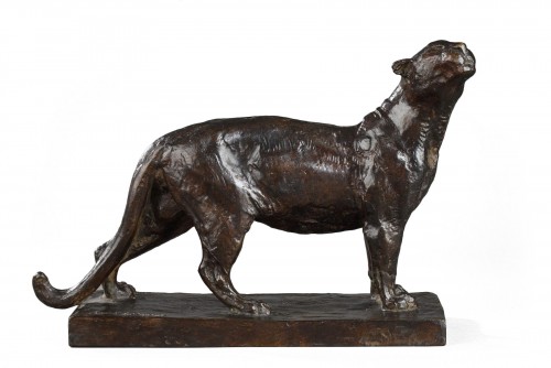 Lionne humant - Roger GODCHAUX (1878-1958)