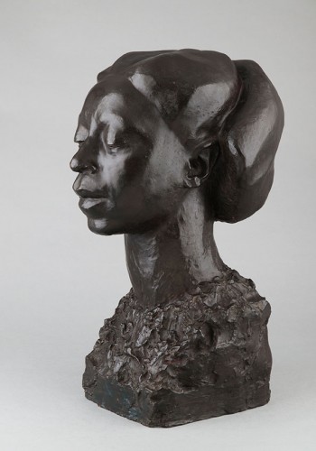 Femme Malgache - Jeanne TERCAFS (1898-1944) - Sculpture Style Art Déco