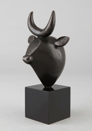 Sculpture  - Bull head - Baltasar LOBO (1910-1993)