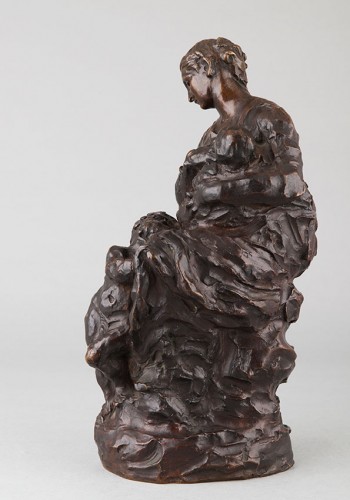 Motherhood - Aimé-Jules DALOU (1838-1902) - Sculpture Style Art nouveau