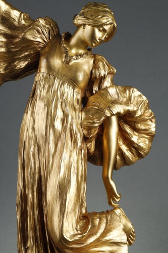 Danseuse au Cothurne - Agathon Léonard (1841-1923) - Sculpture Style Art nouveau