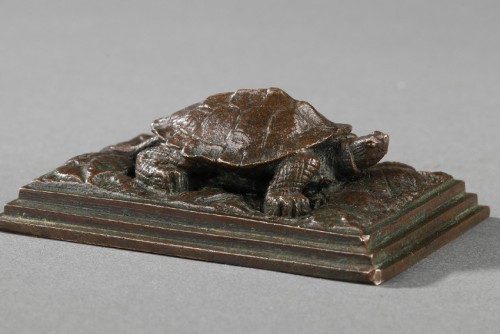 Turtle - Antoine-Louis BARYE (1796-1875) - Sculpture Style Louis-Philippe