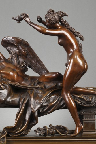 Cupid and Psyche - Albert-Ernest CARRIER-BELLEUSE (1824-1887) - Sculpture Style Napoléon III