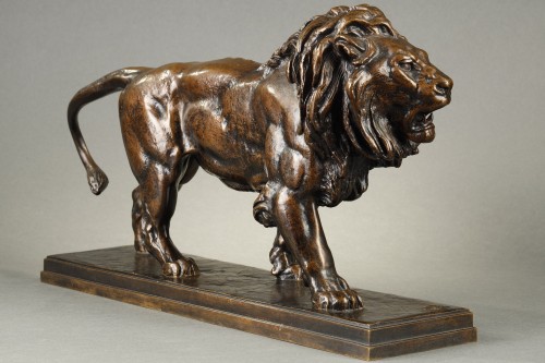 19th century - Lion walking - Antoine-Louis BARYE (1796-1875)