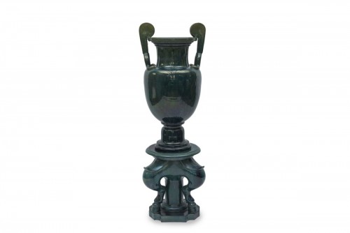Napoléon III - Clément Massier (1844 -1917) - Amphora-shaped column circa 1880