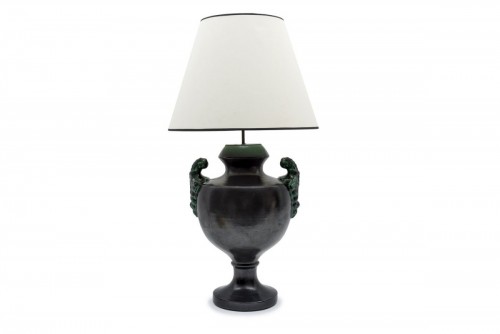 20th century - France, ceramic lamp, 20th century