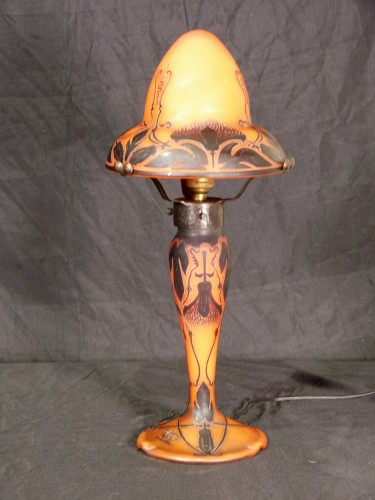 Lighting  - Muller Frères Luneville - Au Chardon Art Nouveau mushroom lamp