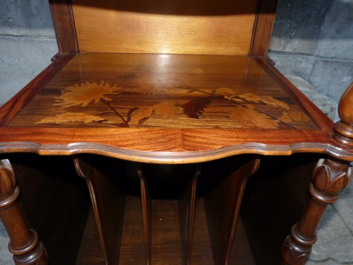 XXe siècle - Emile Gallé, étagère casier à partitions Art nouveau