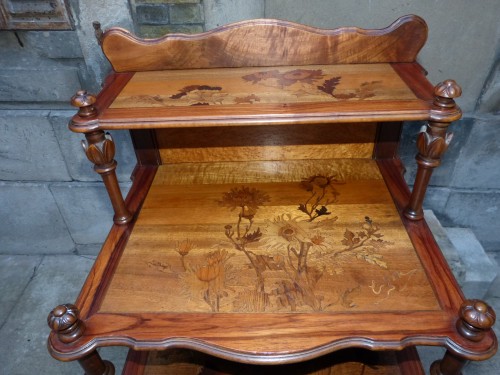 Emile Gallé, étagère casier à partitions Art nouveau - Art nouveau