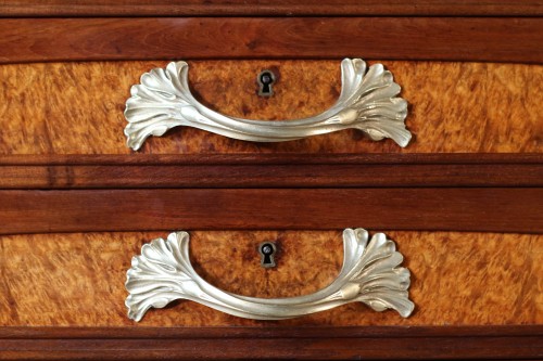 Art nouveau sideboard with seaweed and shells - Attributed to Majorelle and Daum - Art nouveau