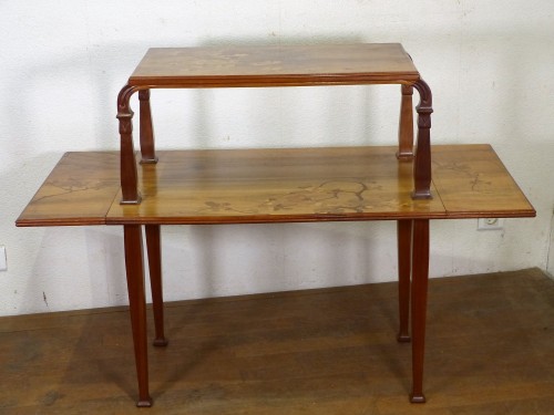 Furniture  - Emile Gallé, Art Nouveau sideboard with flaps Japanese decoration