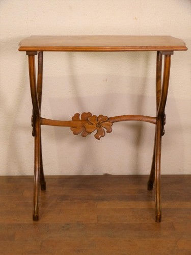 Emile Gallé - Art nouveau marquetry side table - 