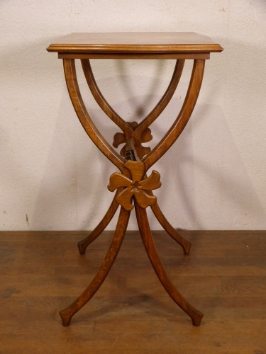 20th century - Emile Gallé - Art nouveau marquetry side table