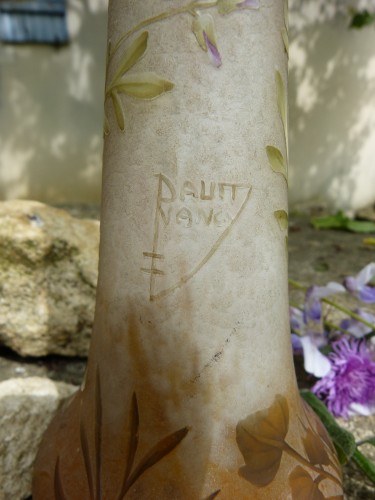 XXe siècle - Daum Nancy - Vase art nouveau Cardamine des prés