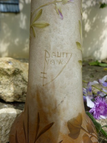 20th century - Daum Nancy - Art nouveau vase Cardamine des prés