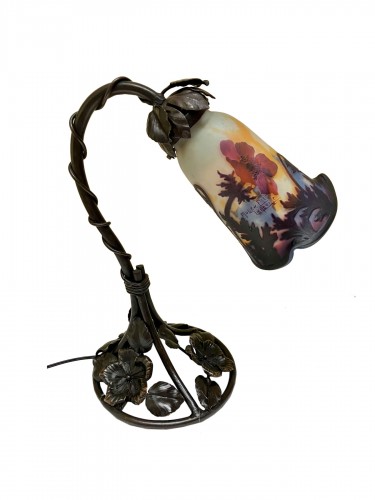 Muller frères Lunéville - Lampe Art nouveau Anémones