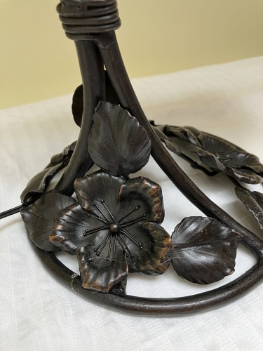 Muller frères Lunéville - Art nouveau lamp Anemones - 