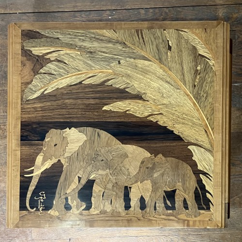 Furniture  - Émile Gallé, coffee table with elephants