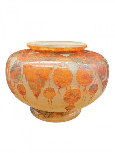 Charder Le Verre Français Grand vase art déco