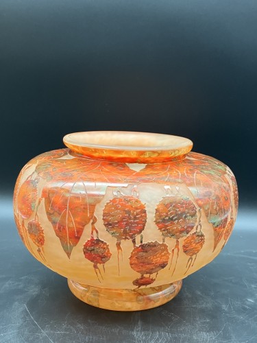 Charder Le Verre Français Grand vase art déco - Art Déco