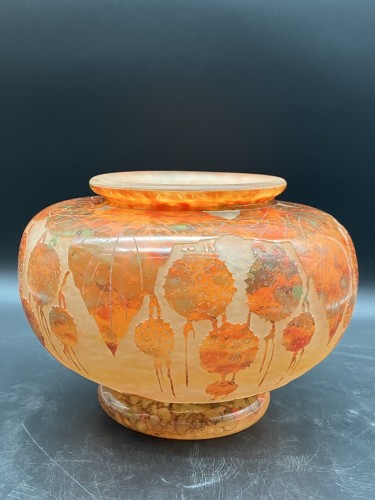 Antiquités - Charder Le Verre Français Grand vase art déco
