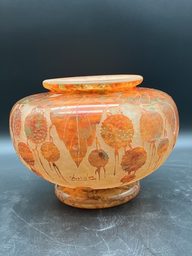 Antiquités - Charder Le Verre Français Grand vase art déco