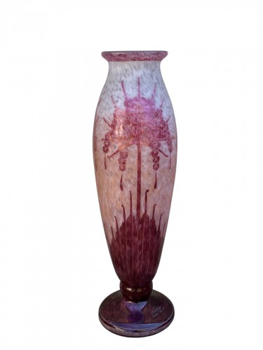 Charder Le Verre Français - Important vase art déco