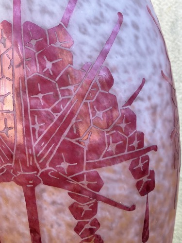 Verrerie, Cristallerie  - Charder Le Verre Français - Important vase art déco