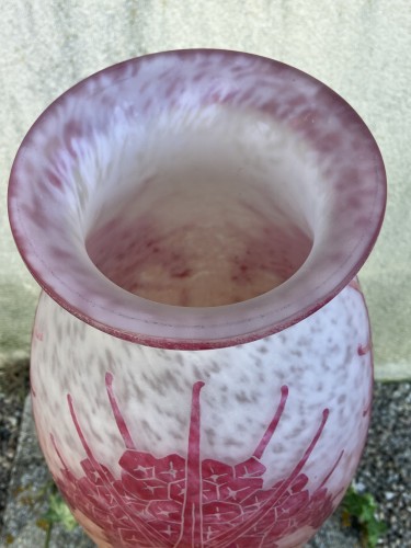 Art Déco - Charder Le Verre Français - Important vase art déco
