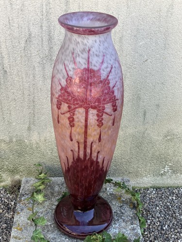 Antiquités - Charder Le Verre Français - Important vase art déco