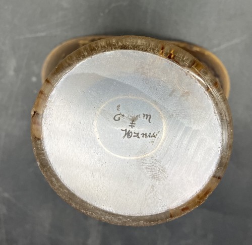 Daum Nancy Vase art Nouveau à devise "qui s'y frotte s'y pique" croix de Lorraine et - Verrerie, Cristallerie Style Art nouveau