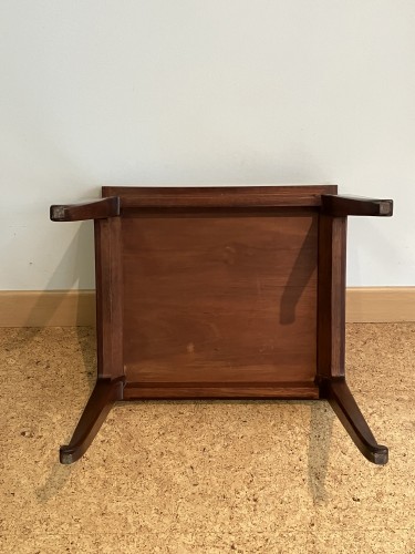 Table basse Gallé aux éléphants passant sous les bananiers - Art nouveau