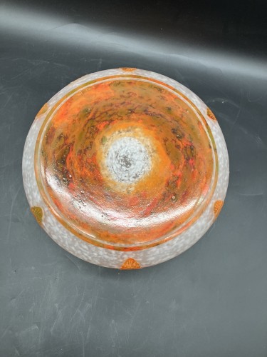 Le Verre Français et Charder - Vase boule Glycines - Galerie Vaudemont