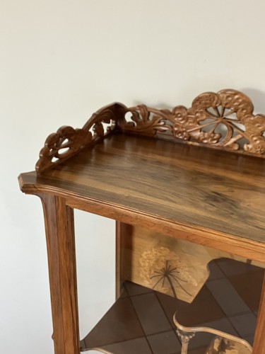 Antiquités - Gallé - Vitrine Art nouveau aux ombelles