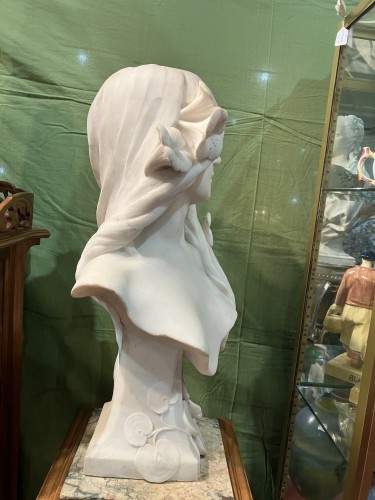 XXe siècle - Georges Coudray (1902-1998) - Jeune fille aux nénuphars