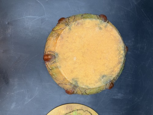 Art nouveau - Amalric Walter et Henri Bergé - Bonbonnière art nouveau 'Trois Capricornes du Chêne'