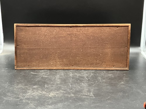 Antiquités - Jacques Gruber - Plateau en verre gravé paysage lacustre Art nouveau