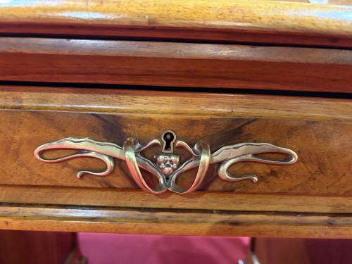 Mobilier Bureau et Secrétaire - Majorelle bureau Art nouveau en noyer Hémisphère
