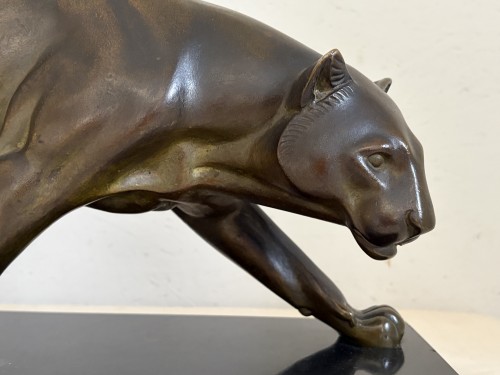 Sculpture Sculpture en Bronze - Irénée Rochard (1906-1984) - Panthère